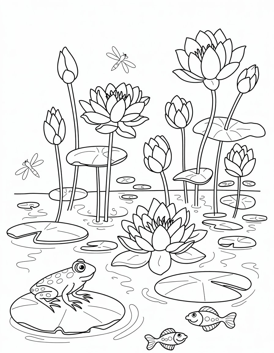 Lotus Pond Tranquility
